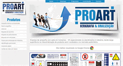 Desktop Screenshot of proart.com.br