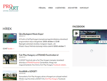 Tablet Screenshot of proart.hu